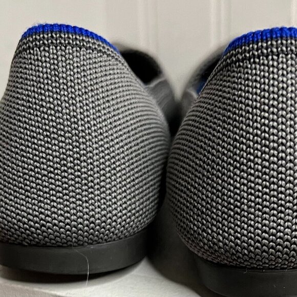 Rothy's Gray Knit Fabric Pointed-Toe Slip-On Flats Size 8.5 - Picture 6 of 7